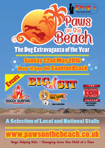 Paws on the beach poster1